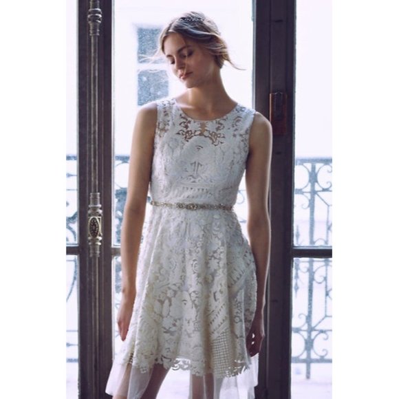 BHLDN Blossom Veils Wedding Rose Sparkle Sash - $260 - Champagne New In Box - Picture 2 of 8